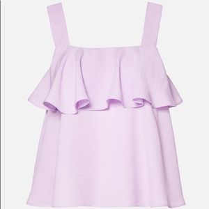 NEW JustFab Lavender Ruffle Tank